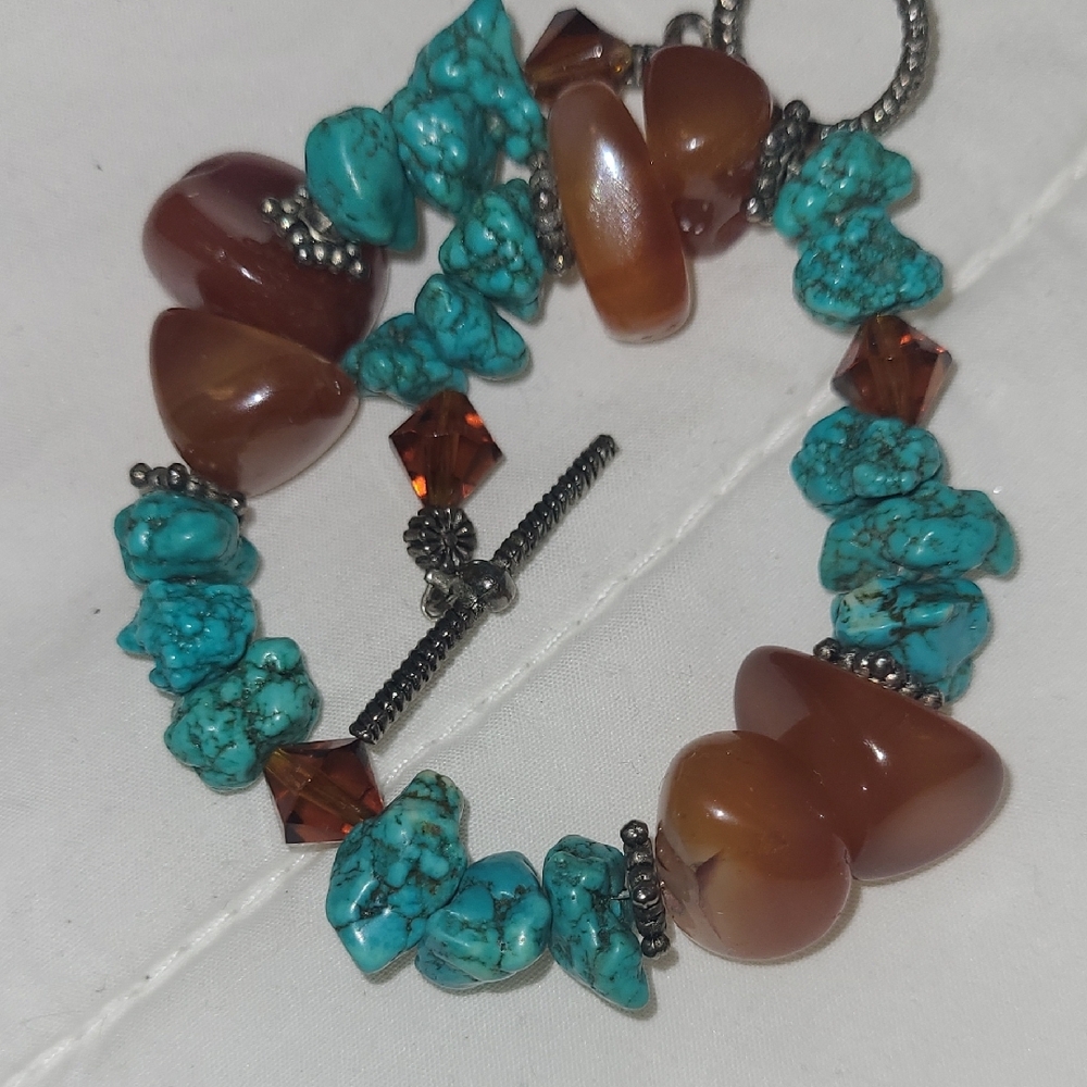 Turquoise  Beaded Bracelet